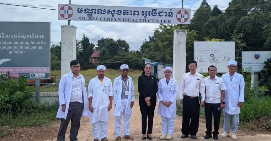 ការចុះពិនិត្យវឌ្ឍនភាព និងគាំទ្រការជំរុញបង្កើនសមត្ថភាពបម្រើសេវានៅមណ្ឌលសុខភាព ក្នុងខេត្តបន្ទាយមានជ័យ