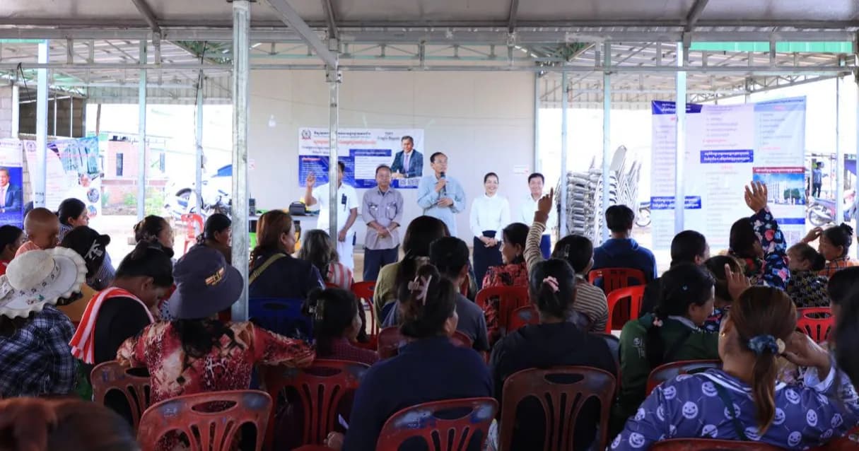 វេទិកាចុះផ្សព្វផ្សាយជ្រើសរើស បងប្អូនប្រជាពលរដ្ឋជនភៀសសឹក សិក្សាវគ្គបណ្តុះបណ្តាលសញ្ញាបត្របច្ចេកទេស និងវិជ្ជាជីវៈ១ (C1-1.5M) ដោយឥតគិតថ្លៃ រយៈពេល ៤ខែ និងតេស្តសមត្ថភាពទទួលស្គាល់ជំនាញពីមុន (RPL) ជូនដល់បងប្អូនអតីតពលករ ក្នុងភូមិរង់ចាំ ឃុំស្លក្រាម ស្រុកស្វាយចេក ខេត្តបន្ទាយមានជ័យ
