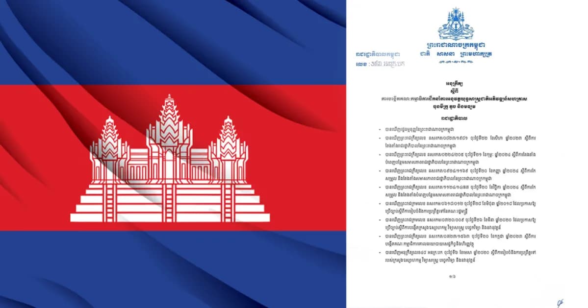 អនុក្រឹត្យ ស្តីពី ការបង្កើតគណៈកម្មាធិការដឹកនាំការអនុវត្តយុទ្ធសាស្ត្រជាតិអភិវឌ្ឍន៍សហគ្រាស ធុនមីក្រូ តូច និងមធ្យម