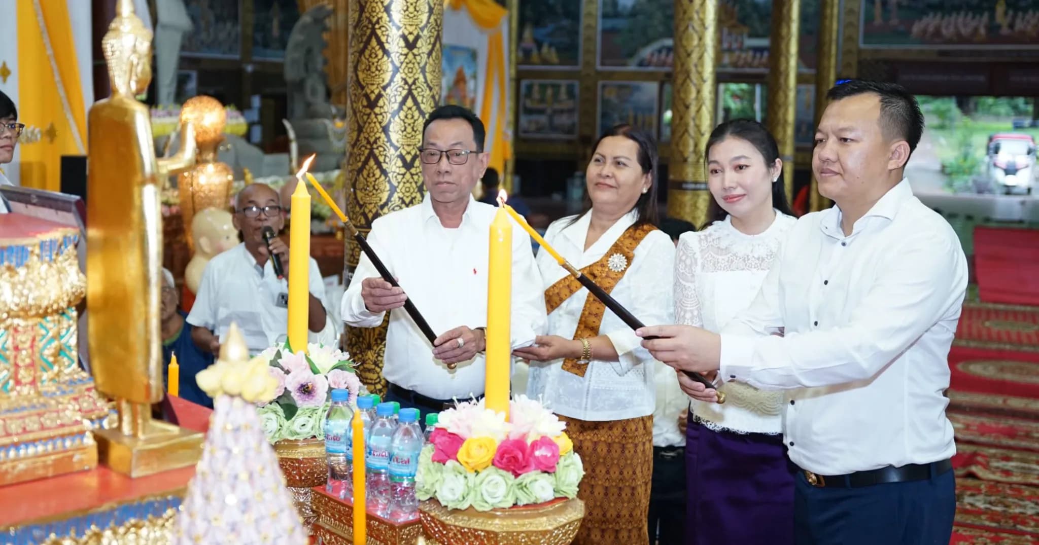 សមាជិកក្រុមប្រឹក្សាខេត្តបន្ទាយមានជ័យ អញ្ជើញចូលរួមពិធីកាន់បិណ្ឌវេនទី២ នៅវត្តទួលលក្ខរស្មីមានជ័យ (ទួលពង្រ) ក្រុងប៉ោយប៉ែត