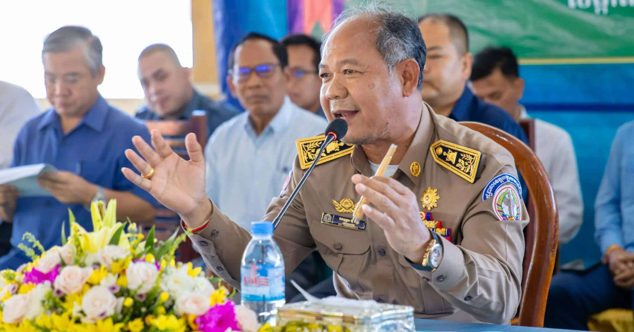 ឯកឧត្ដម អ៊ុំ រាត្រី អញ្ជើញ ជាអធិបតីភាព ក្នុងវេទិការសាធារណៈ របស់ក្រុមការងាររាជរដ្ឋាភិបាលចុះមូលដ្ឋាន សង្កាត់ព្រះពន្លា ក្រុងសិរីសោភ័ណ