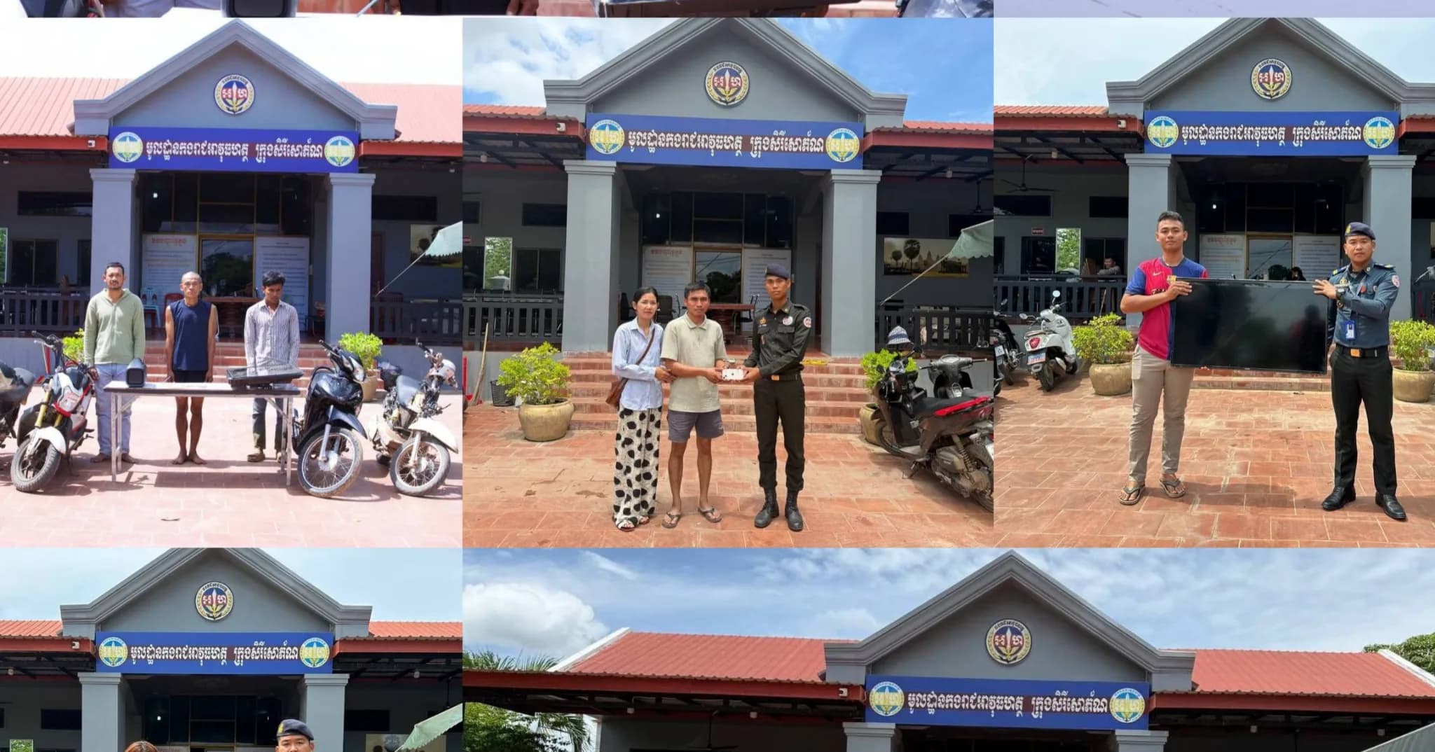 កងរាជឣាវុធហត្ថខេត្តបញ្ជូនជនសង្ស័យ៣នាក់ ទៅសាលាដំបូងខេត្តឣនុវត្តតាមនីតិវិធី ពាក់ព័ន្ធ ករណីលួចស្ថានទម្ងន់ទោសដោយសារការប្រព្រឹត្តអំពើហិង្សា(គាស់ទម្លុះទម្លាយ) និងរក្សាទុក ប្រើប្រាស់ដោយខុសច្បាប់នូវសារធាតុញៀន...