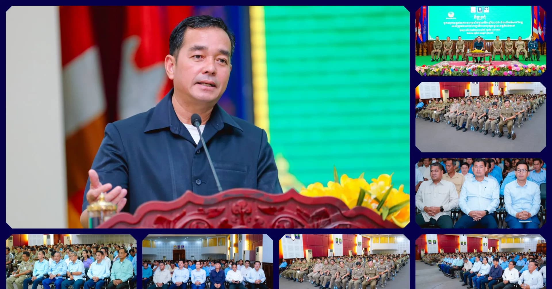 អភិបាលខេត្តកំពង់ចាម ជម្រុញដល់ក្រុមការងារគ្រប់លំដាប់ថ្នាក់ ត្រូវបង្កើនការយកចិត្តទុកដាក់ខ្ពស់លើការដោះស្រាយបញ្ហាប្រឈមជូនប្រជាពលរដ្ឋ