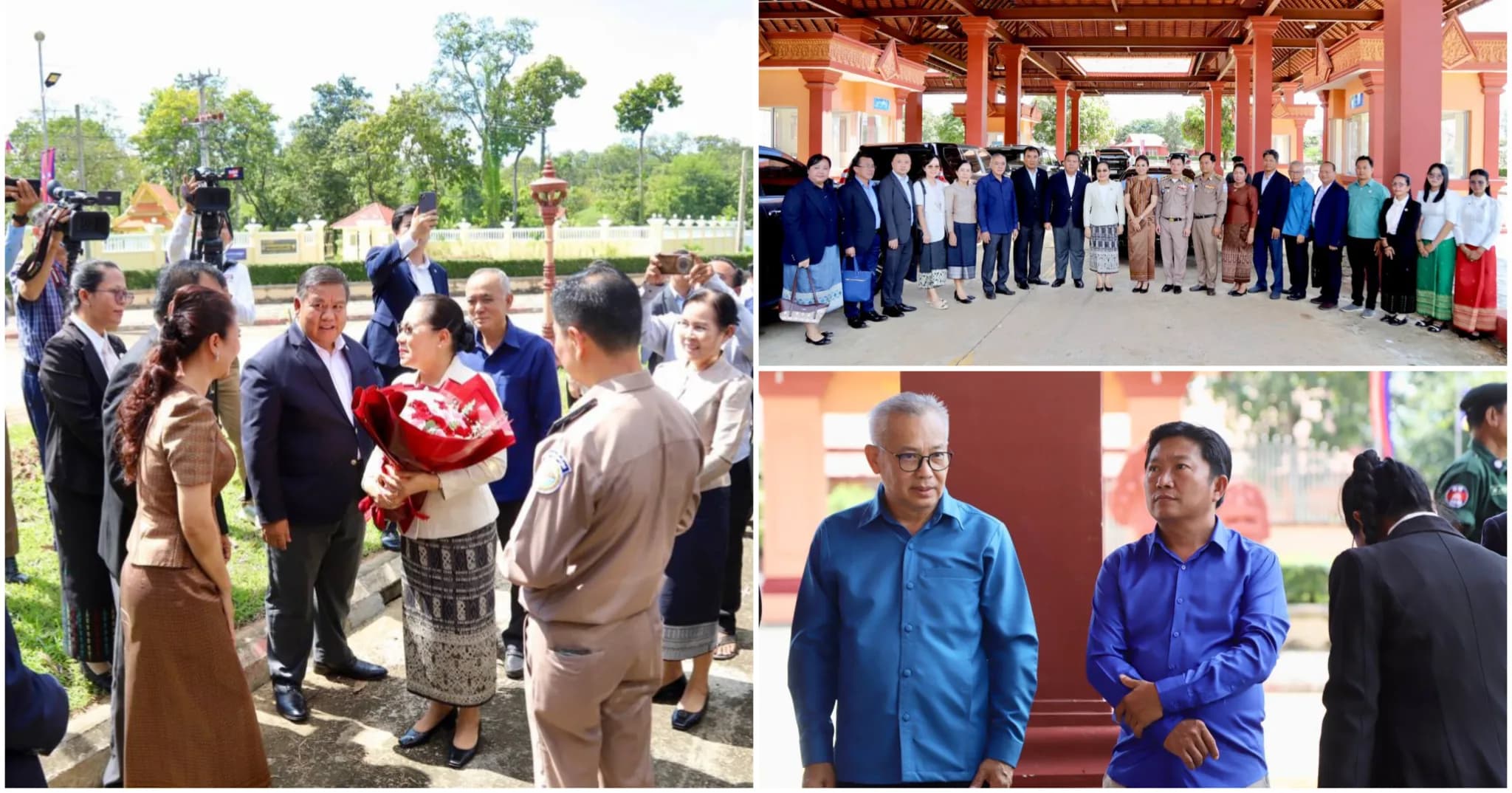 ថ្នាក់ដឹកនាំខេត្តស្ទឹងត្រែង អមដំណើររដ្ឋលេខាធិការក្រសួងទេសចរណ៍ ទទួលស្វាគមន៍រដ្ឋមន្ត្រីក្រសួងវប្បធម៌ និងទេសចរណ៍ឡាវ ក្នុងឱកាសអបអរសាទរខួប ៧០ឆ្នាំ នៃទំនាក់ទំនងការទូតកម្ពុជា-ឡាវ
